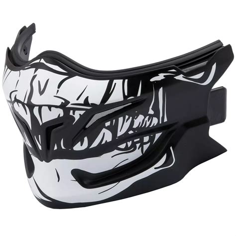 Mentonni Re Scorpion Exo Combat Skull Pi Ces D Tach Es Casque Moto