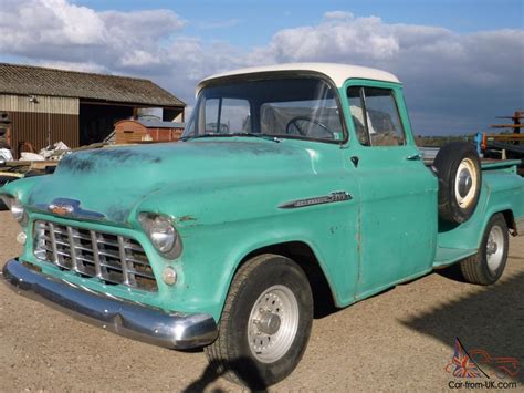 1956 Chevrolet Stepside Pickup Truck Runs Drives Original Or V8 Restore