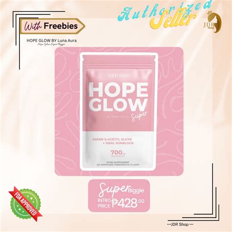 Hope Glow Glutathione Super Biggie With Oral Sunblock By Luna Aura