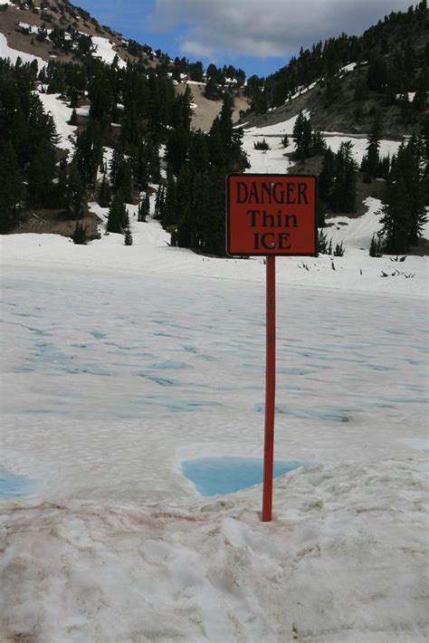 Lake Helen Lassen Volcanic National Park A Warning Sign At… Flickr