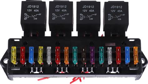 Amazon X Autohaux Car V Slot Fuse Relay Box Kit Relays