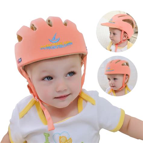 Casco de seguridad para bebés y niñas protector Infantil de algodón