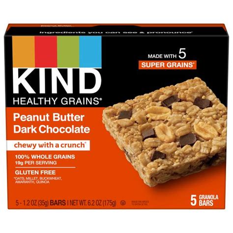 Kind HEALTHY GRAINS GRANOLA BAR PEANUT BUTTER DARK CHOCOLATE Publix