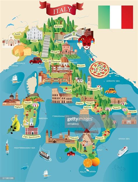 Map Of Italy For Kids – Map Vector