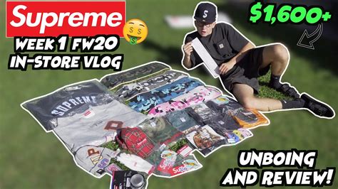 INSANE Supreme Week 1 FW20 In Store Vlog And Unboxing BIGGEST DROP