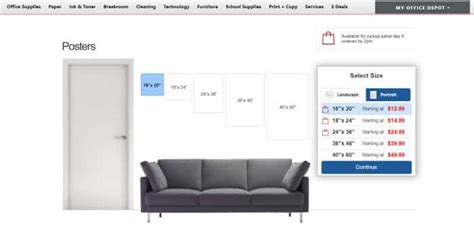 Office Depot Poster Sizes