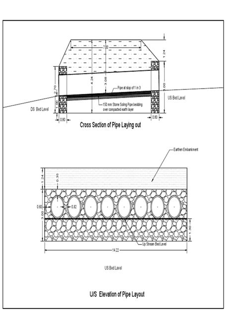 Pipe Layout For Diversion Work | PDF