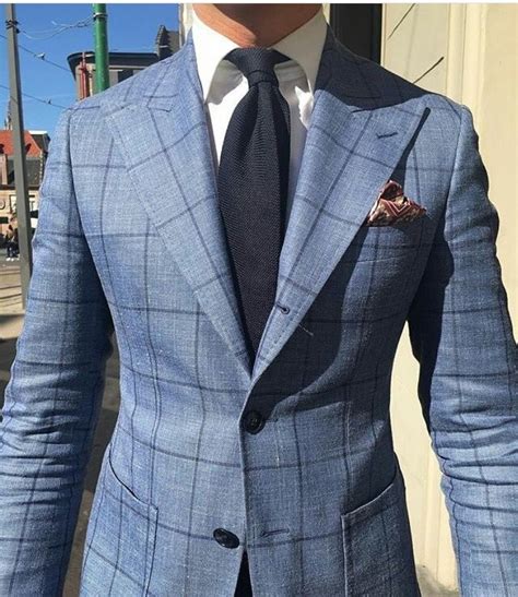 Classic Window Pane Pattern Suit With Our Petunia And Gold Pocket