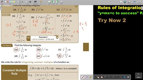 7 2 Rules Of Integration Power Rule Part 2 Youtube