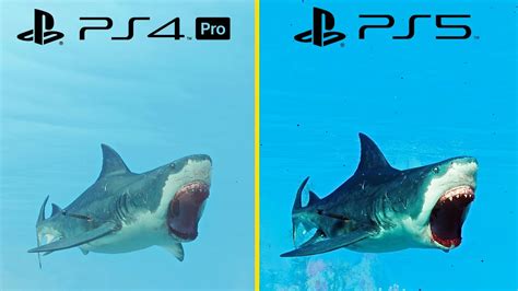 Maneater Ps5 Vs Ps4 Pro Graphics Comparison Performance Test Ps5 Optimized Youtube