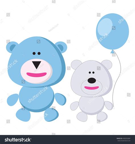 Funny Naughty Two Bears Stock Vector Royalty Free