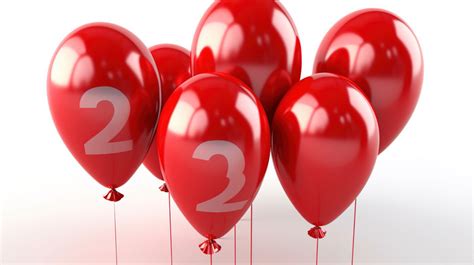 Balloon Number The 2 In Red Balloons Backgrounds | JPG Free Download ...