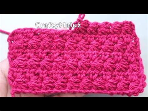 CROCHET TUTORIAL PUNTO ESTRELLA A CROCHET SÚPER FÁCIL Puntos a