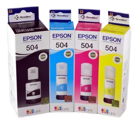 Tinta Epson 504 Kit 4 Cores Original Lacrado L4150 L4160 Parcelamento