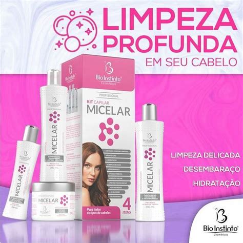 Kit Tratamento Capilar Micelar Bio Instinto Itens Shopee Brasil