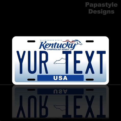 Kentucky Personalized Aluminum Novelty License Plate Made In The Usa