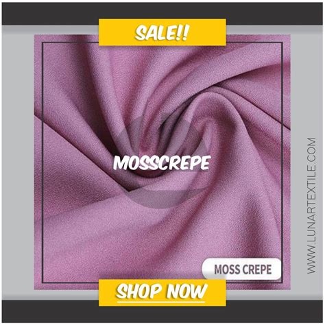 Bahan Kain Konveksi Moss Crepe Lunar Textile Kain Indonesia