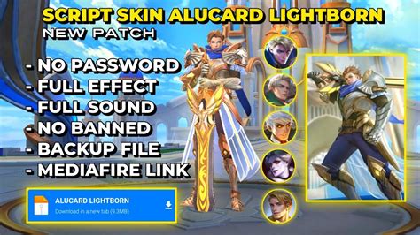 SCRIPT SKIN ALUCARD LIGHTBORN NO PASSWORD FULL EFFECT PATCH TERBARU