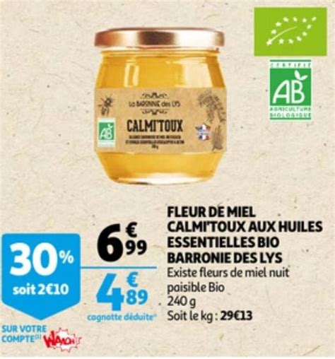 Promo Fleur De Miel Calmi Toux Aux Huiles Chez Auchan