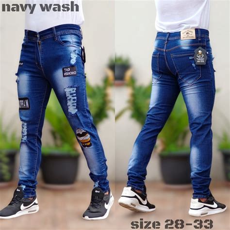 Jual Tren Saat Ini Hits Terbaru Jeans Panjang Model Skiny Sobek Extreme