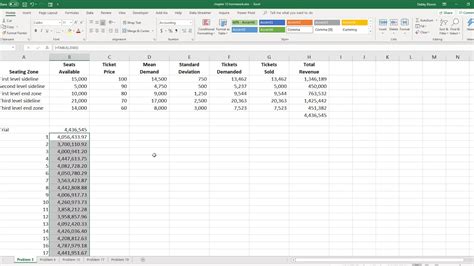 Monte Carlo Analysis Using Excel Youtube