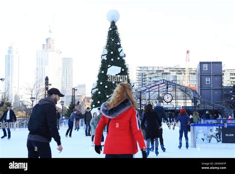 GLIDE ice skating rink at Battersea Power Station Christmas 2022, in SW ...