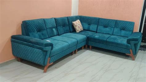 Seater Leather Designer L Shape Corner Sofa Set At Set In