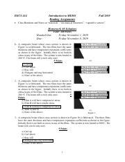 HW 8 Solutions2019 Pdf EECS 414 Introduction To MEMS Reading