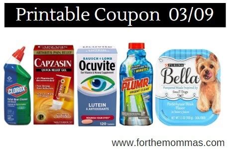 Printable Coupon Roundup 03 09 Save On Clorox Ocuvite Sensodyne More