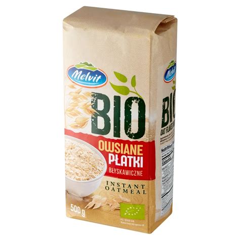 Melvit Bio Płatki owsiane błyskawiczne 500 g Zakupy online z dostawą