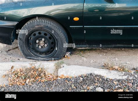 Car Punctured Hi Res Stock Photography And Images Alamy