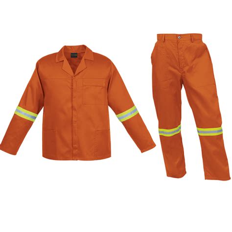 Budget Poly Cotton Conti Suit With Reflective Orange Tuff Supplies