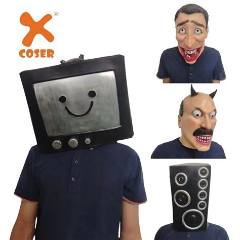 Xcoser Skibidi Toilet Mask Latex X Costumes