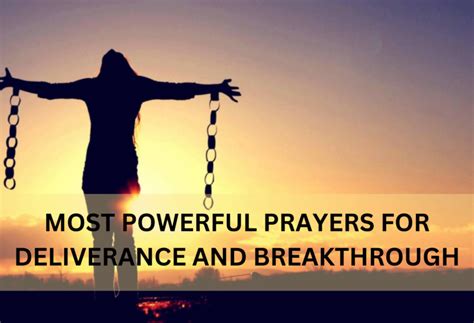 20 Most Powerful Prayers For Deliverance And Breakthrough (2025 ...