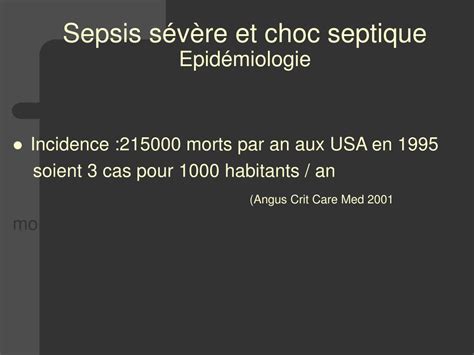 Ppt Sepsis Et Choc Septique Powerpoint Presentation Free Download