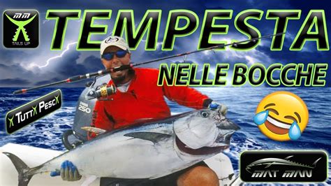 Pesca A Drifting Al Tonno Rosso Con Cannino Nello Stupendo Mare Della