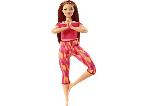 Boneca Barbie Articulada Ruiva GXF07 Made To Move Mattel O