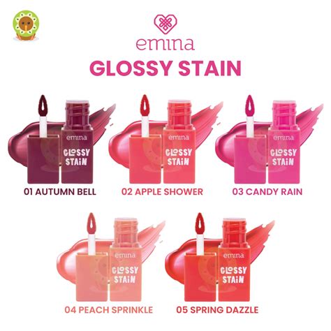 Jual Emina Glossy Stain Gr Original Bpom Lip Tint Gel Finishing