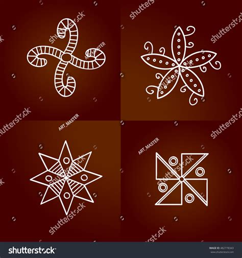 Cucutenitrypillian Archaeological Symbols Stock Vector (Royalty Free) 482778343 | Shutterstock