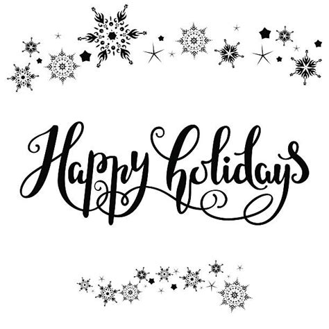 Royalty Free Happy Holidays Typography Clip Art Vector Images