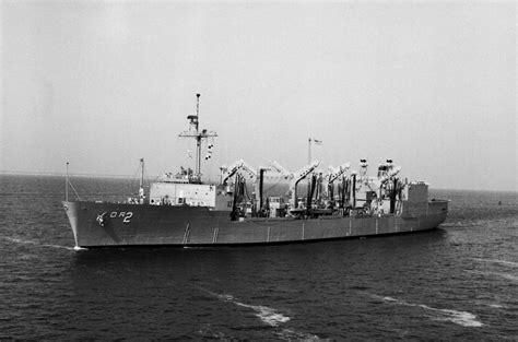 A Port Bow View Of The Replenishment Oiler Uss Milwaukee Aor