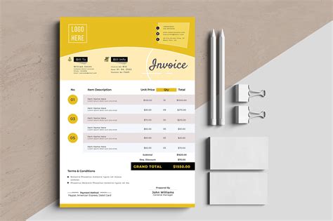 modern auto calculation invoice template excel apple numbers