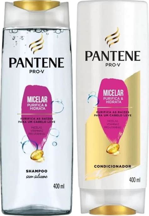 Shampoo Condicionador Pantene Pro V Micelar Purifica E Hidrata 400ml