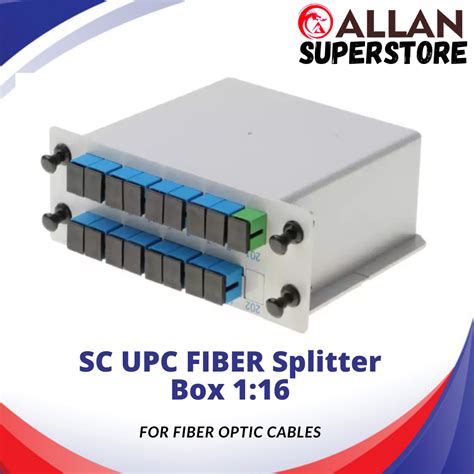 Allan Superstore 1 16 SC UPC Optical Fiber Splitter Cassette Box Plug