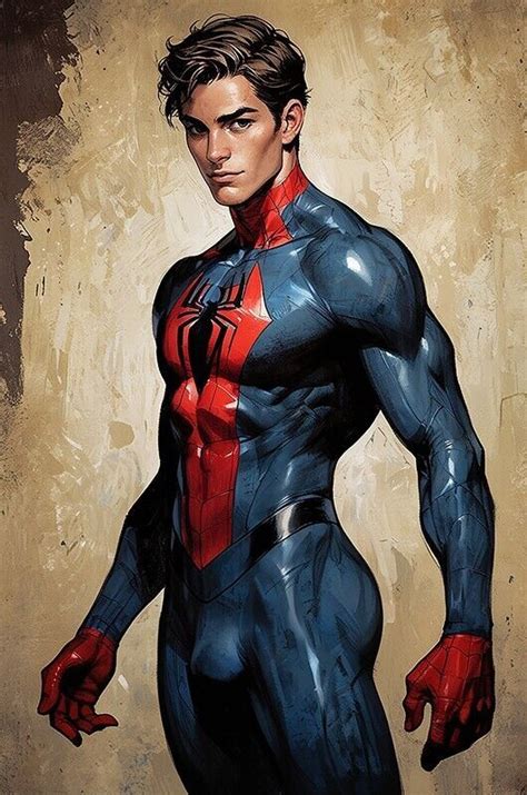 Spiderman In His Beautiful Suit Gay Homoerotic Comics Heros X