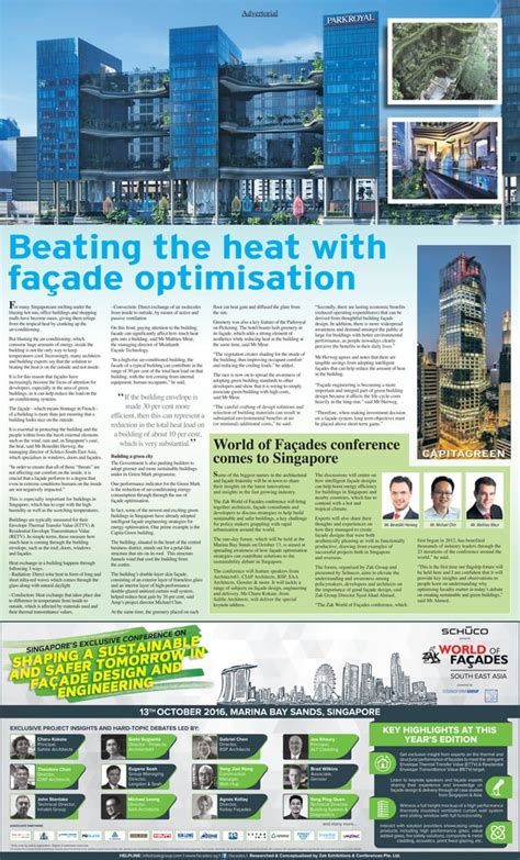 Business Times Advertorial Zak World of Façades South East Asia PDF