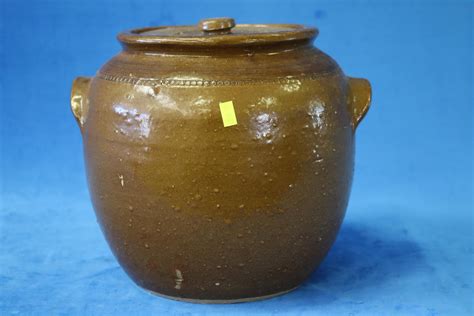 Lot Stoneware Bread Bin