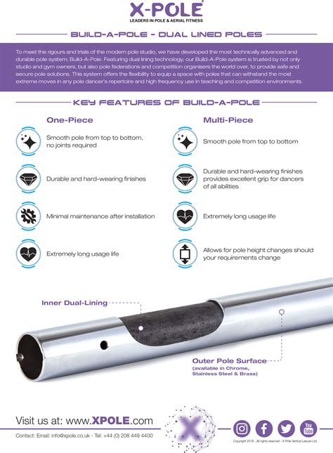 dual lined poles  pole