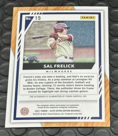 SAL FRELICK AUTOGRAPH 2021 Panini Elite Extra Edition X Milwaukee