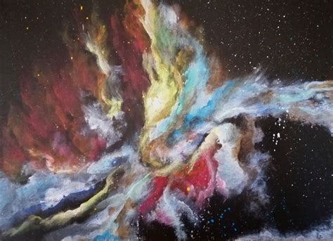 Space Painting Tutorial Acrylic ~ My Space Painting | Elecrisric